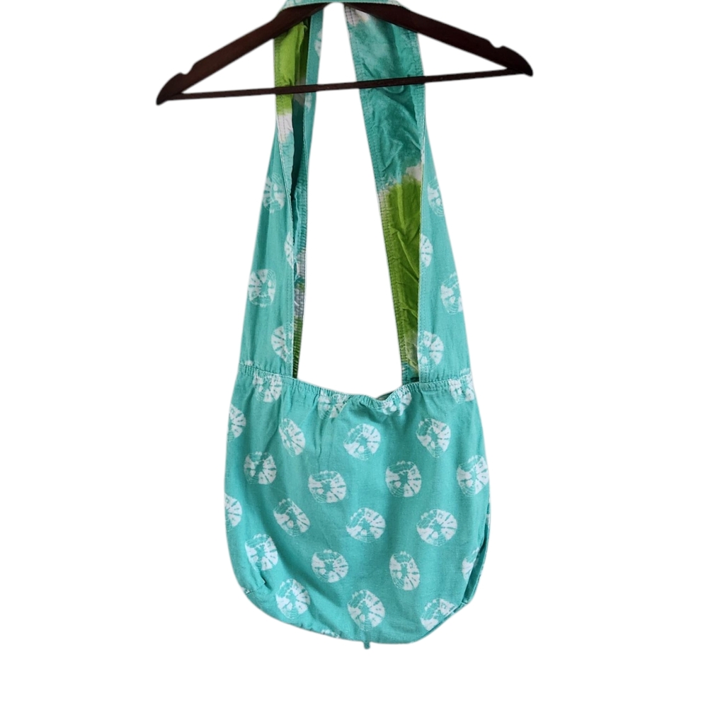Pottery Barn Teen Cotton Reversible Beach Bag Purse Sand Dollar Tye Dye Tote